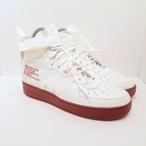 nike sf air force 1 mid ivory mars stone